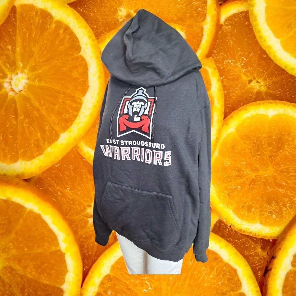 Champion Hoodie East Stroudsburg Warriors Graphic‎ Pullover Sweatshirt L